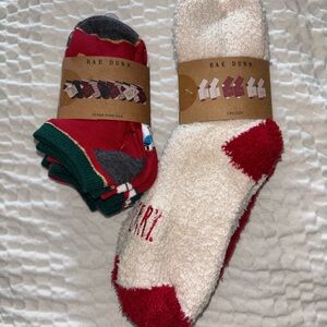 Rae Dunn Holiday Christmas Ankle Socks 10 Pairs New in Package size 4 5 unisex